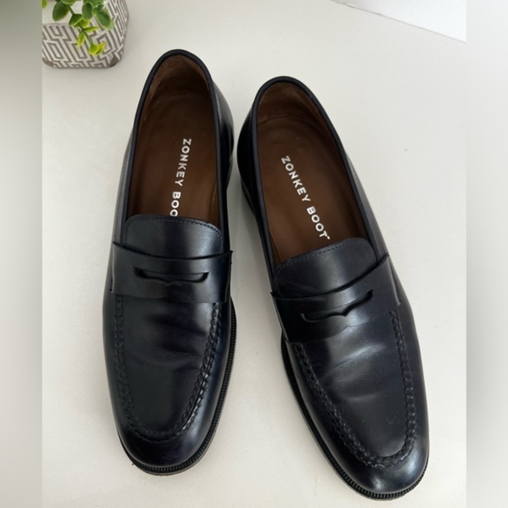 Zonkey Boots Black Penny Loafers Size 5F UK ( Men’s 6, Womens 8)